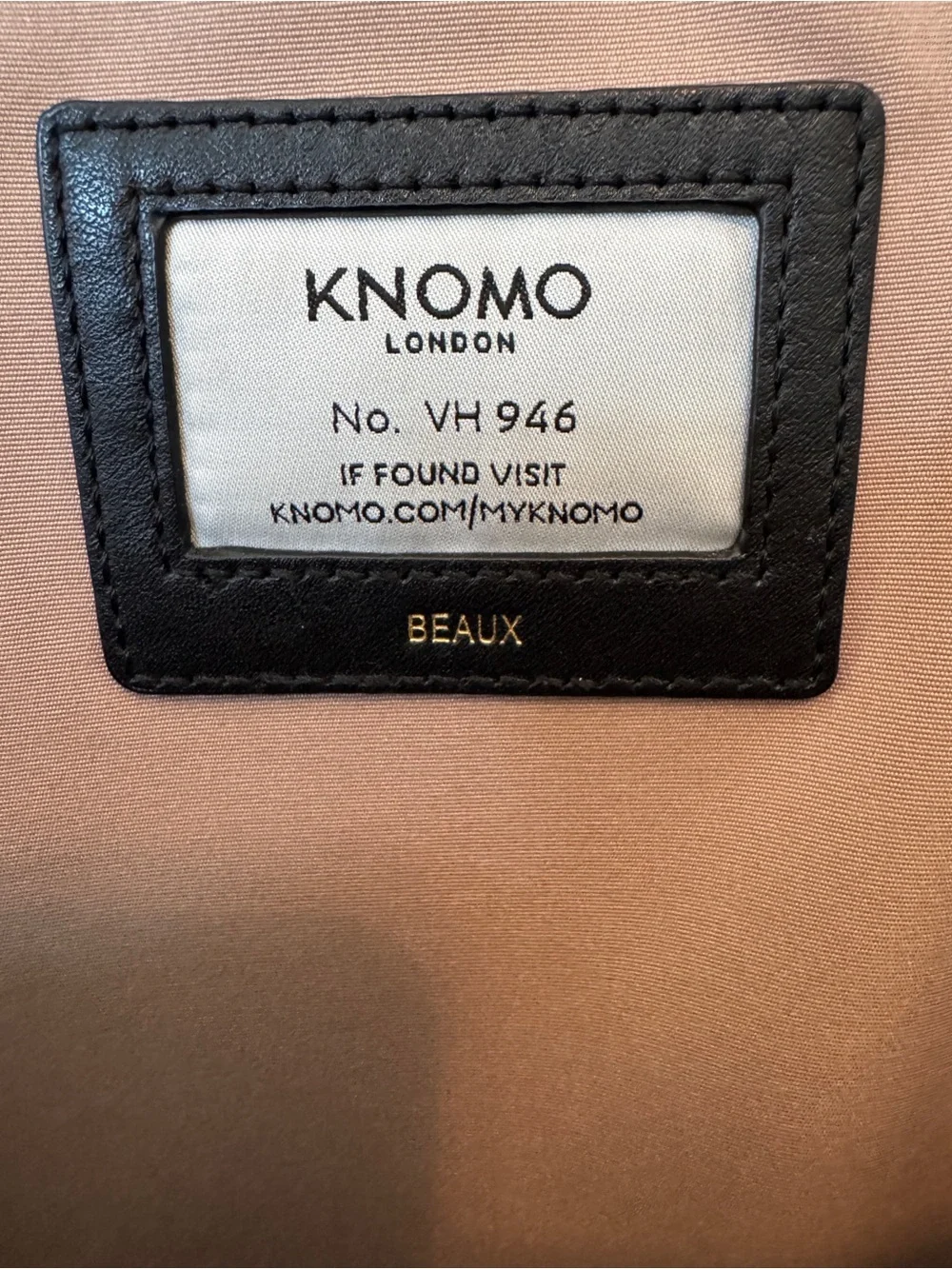 Knomo Beauchamp Leather Backpack in Black Leather